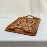 Openwork wooden top with vintage handle dimension: height -5cm - width 39cm-