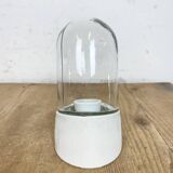 Applique murale vintage en porcelaine blanche, années 1970