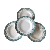 4 Longwy plates, Château model