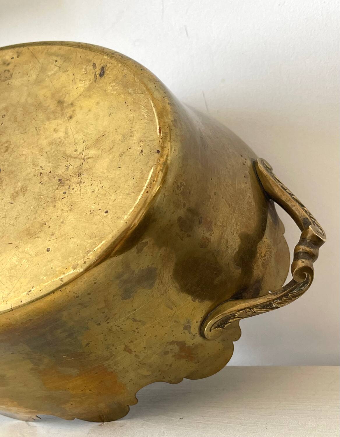 Napoleon III brass cache pot.