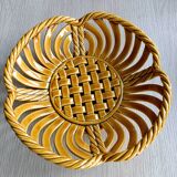 Braided earthenware basket