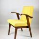 Vintage yellow armchair, 1970s