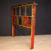 Headboard chinois laqué et peint du 20e siècle