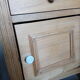 Nightstand in wood and marble, early 1900s, barely revisited