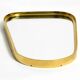 Small solid Mid Century brass wall mirror by Münchener Zierspiegel
