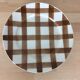 10 ceramic "nappe" plates from the Moulin des Loups, brown