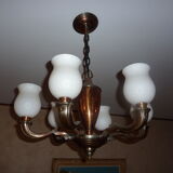 Chandelier copper and brass