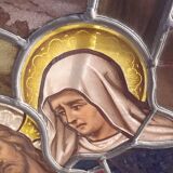 19th century stained glass window “Jesus”