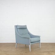 Leather Gio Ponti lounge chair model Dezza for Poltrona Frau