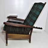 English Green Morris Chair - Arts and Crafts