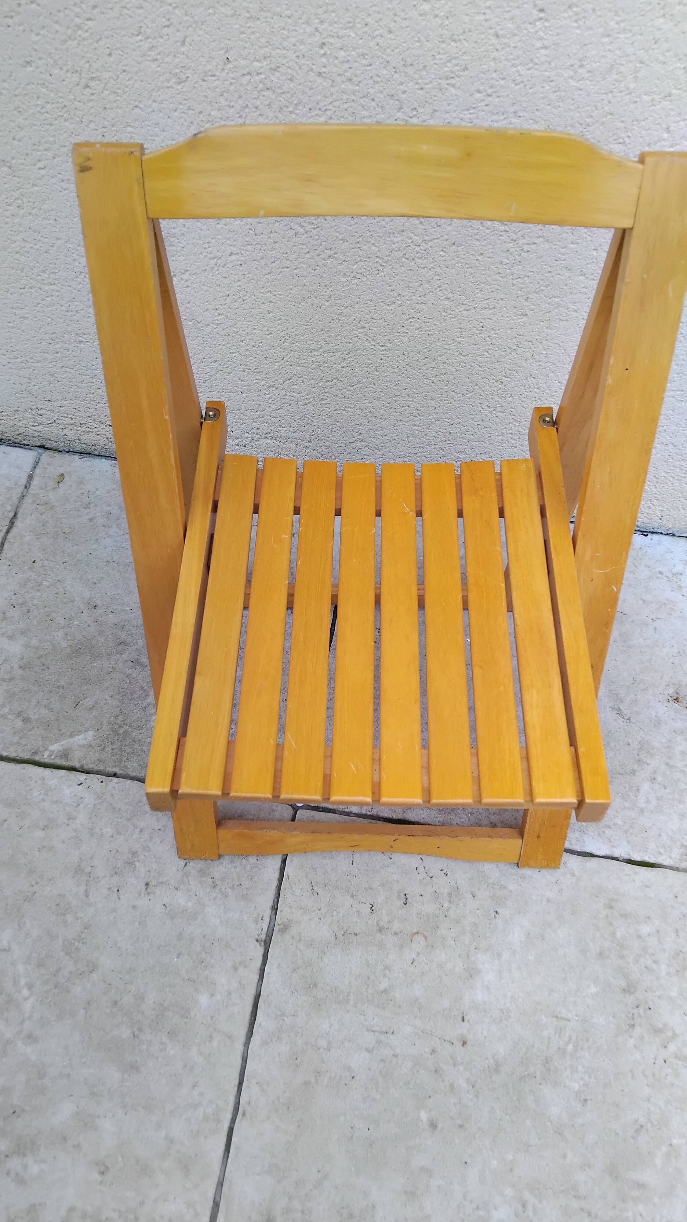 Vintage aldo jacober folding chair from the 70s