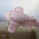 Pink ceramic “airplane” lamp from the 80s