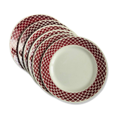 6 assiettes à dessert anciennes