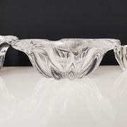 Set of 3 cups including one signed Val Saint Lambert