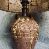 Handmade pyrite stoneware lamp, 1970