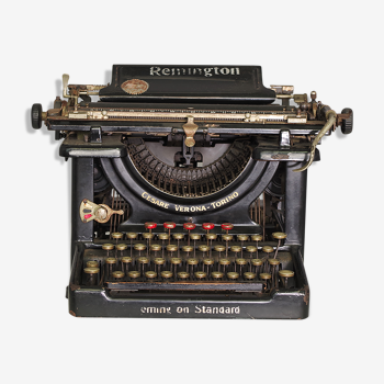 Machine à écrire en métal Remington, 1909