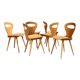 6 BAUMANN V2 chairs in light beech
