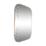 Art Deco Octagonal Mirror with Bevelled Glass