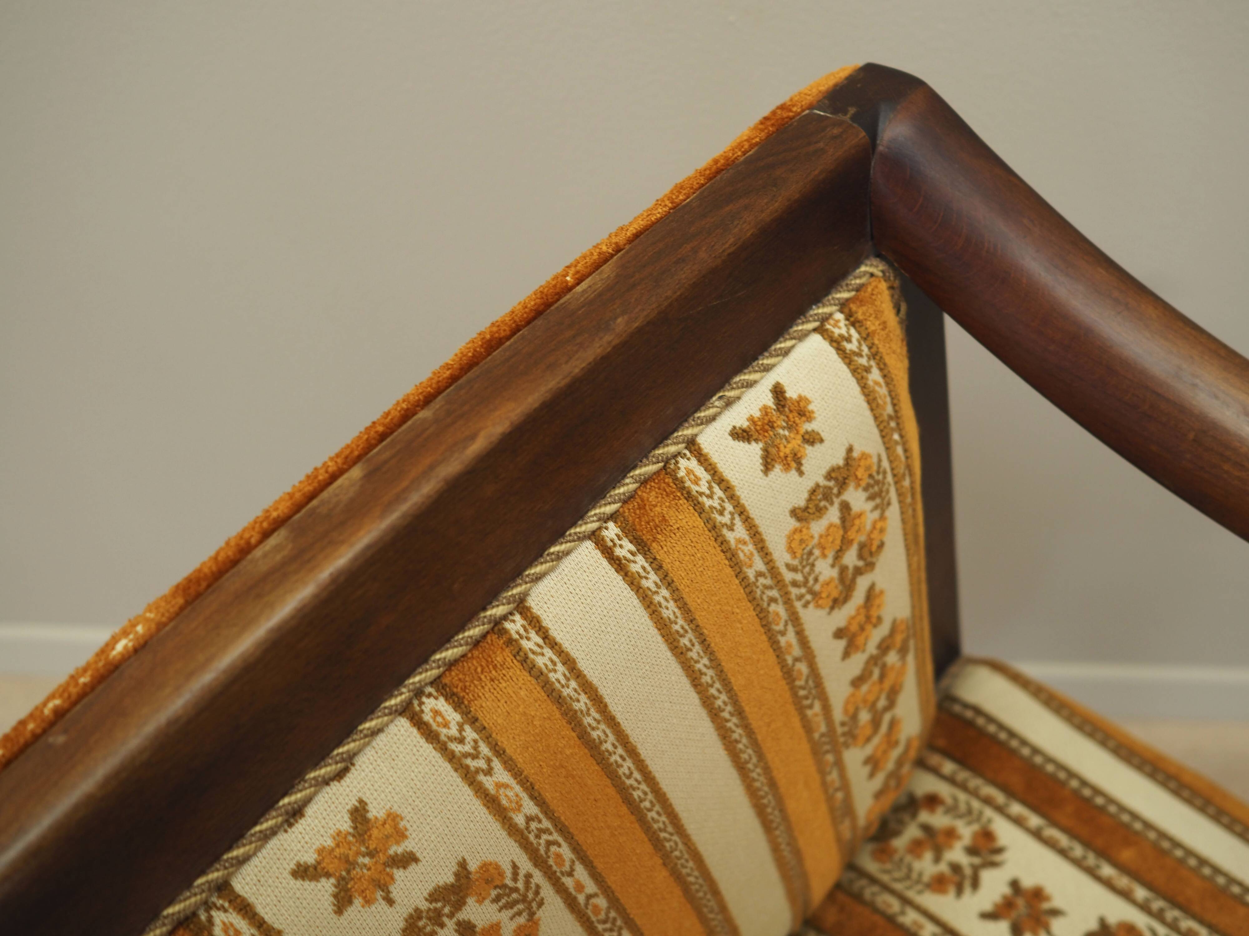 Mahogany armchair, Danish design, 1970s, production: Denmark
