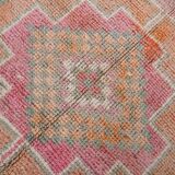 3x10 Orange Brown Handmade Wool Vintage Runner Rug, 103x323Cm SK 18245
