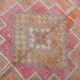 Tapis de course vintage en laine fait main marron orange 3x10, 103x323Cm SK 18245