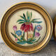 2 medallions embroidery of flowers