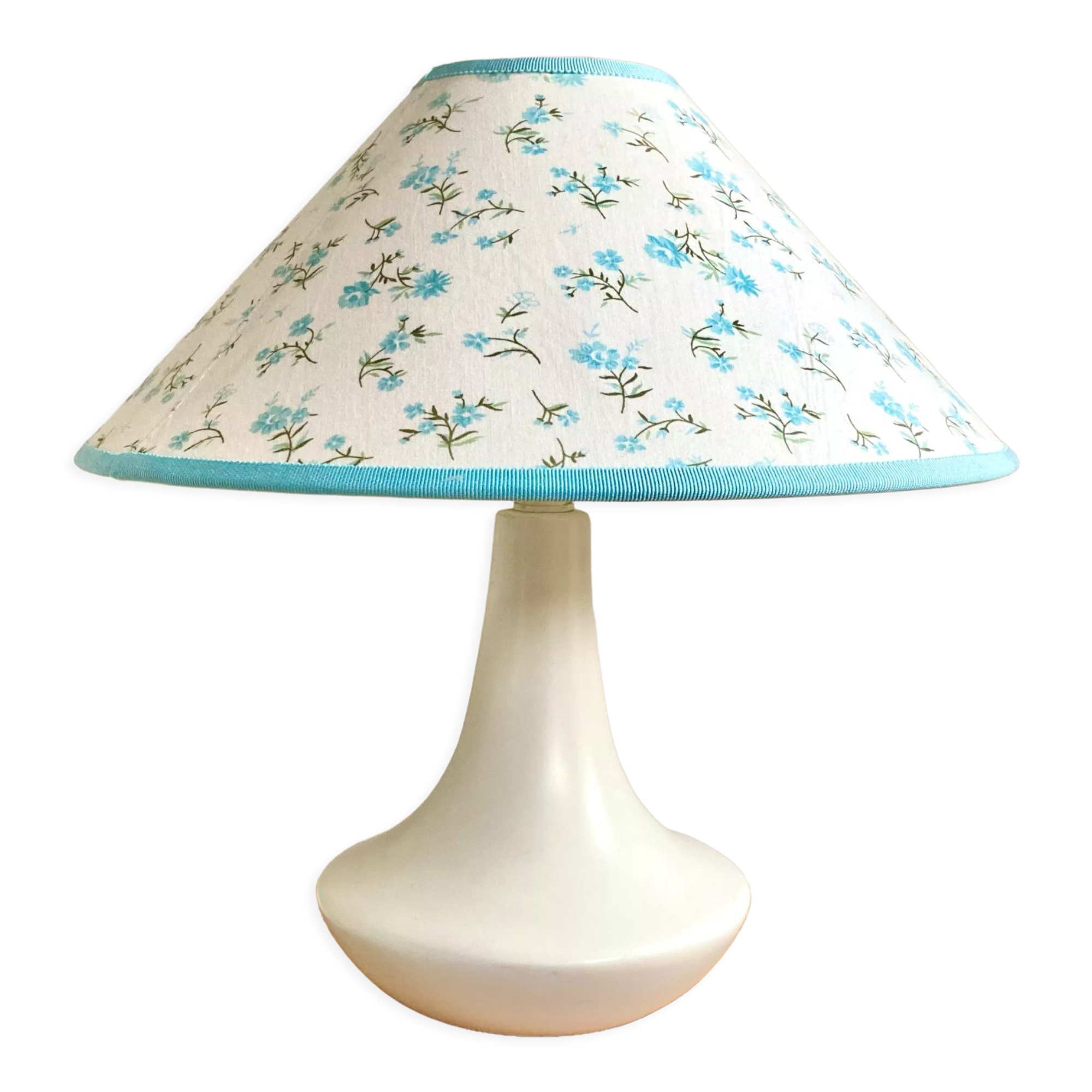 Ceramic lamp lampshade flowers
