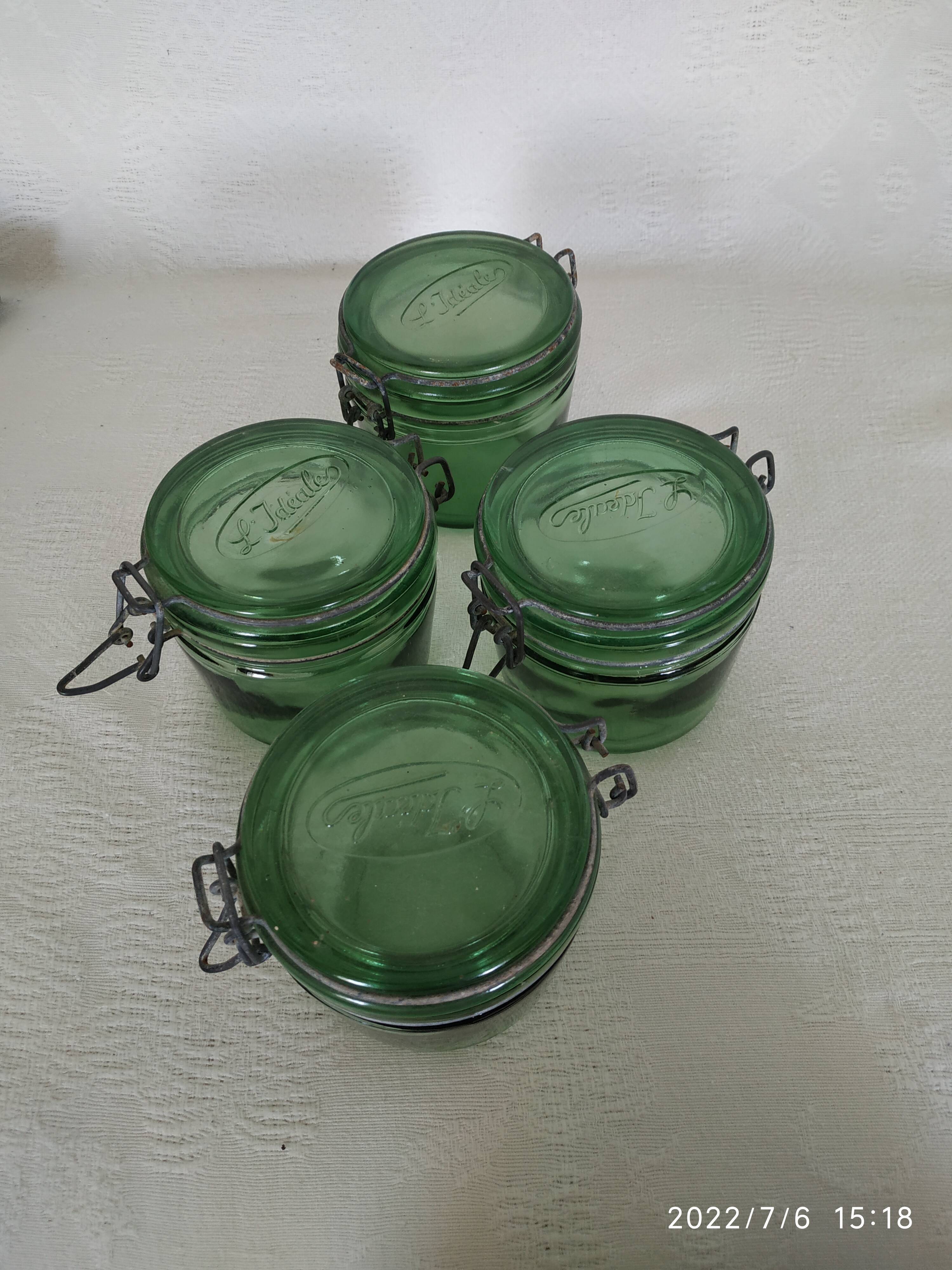 Set of 4 Glass jars