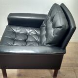 Pair of leather chairs Danish