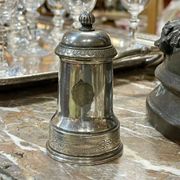 Silver-plated metal pepper mill by Christofle - early 20th century