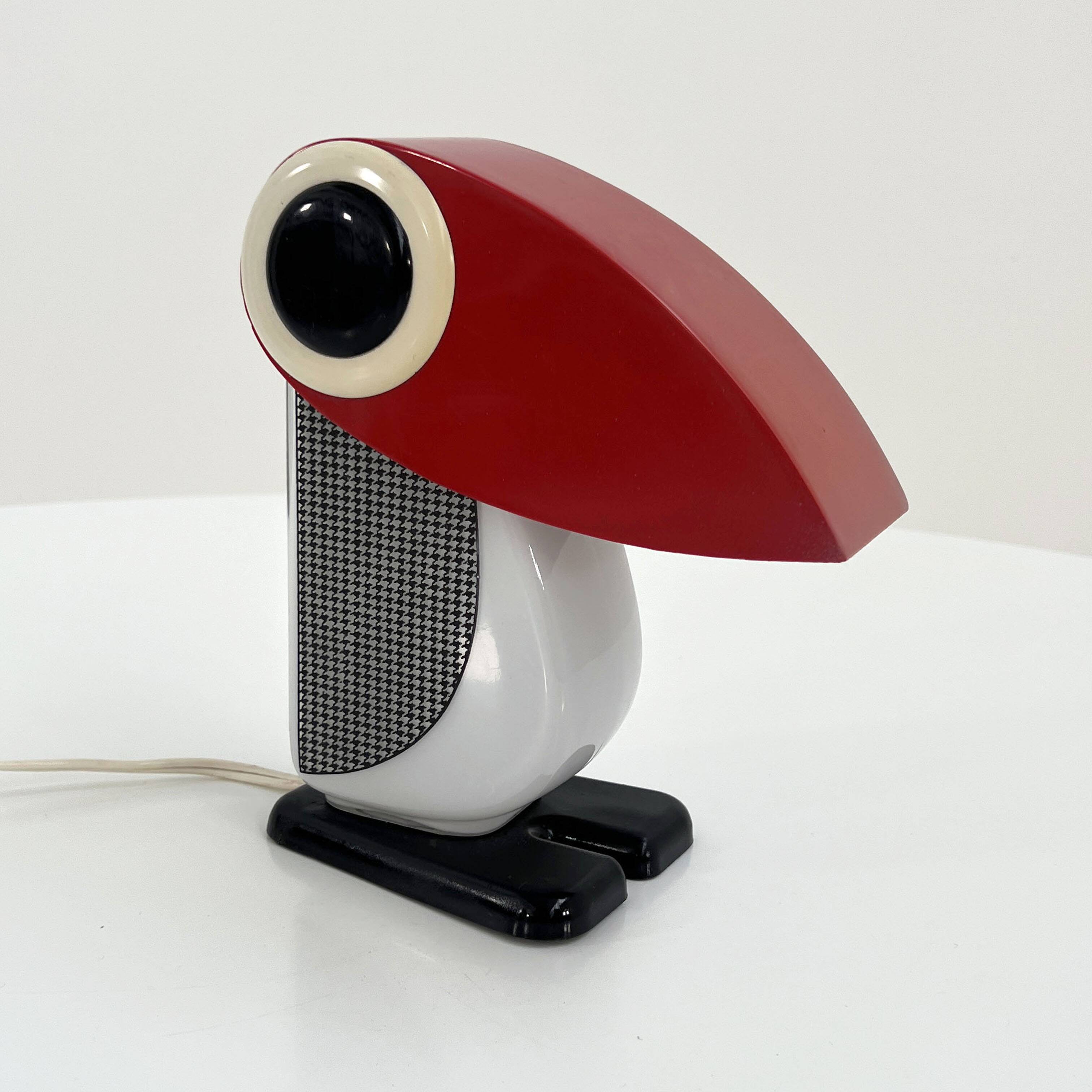 Penguin table lamp by Fernando Cassetta for Tacman, 1970