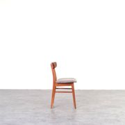 Mid-Century Danish Teak & Wool Dining Chairs from Farstrup, 1960s, Set of 4