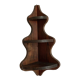 Etagère d'angle murale en bois