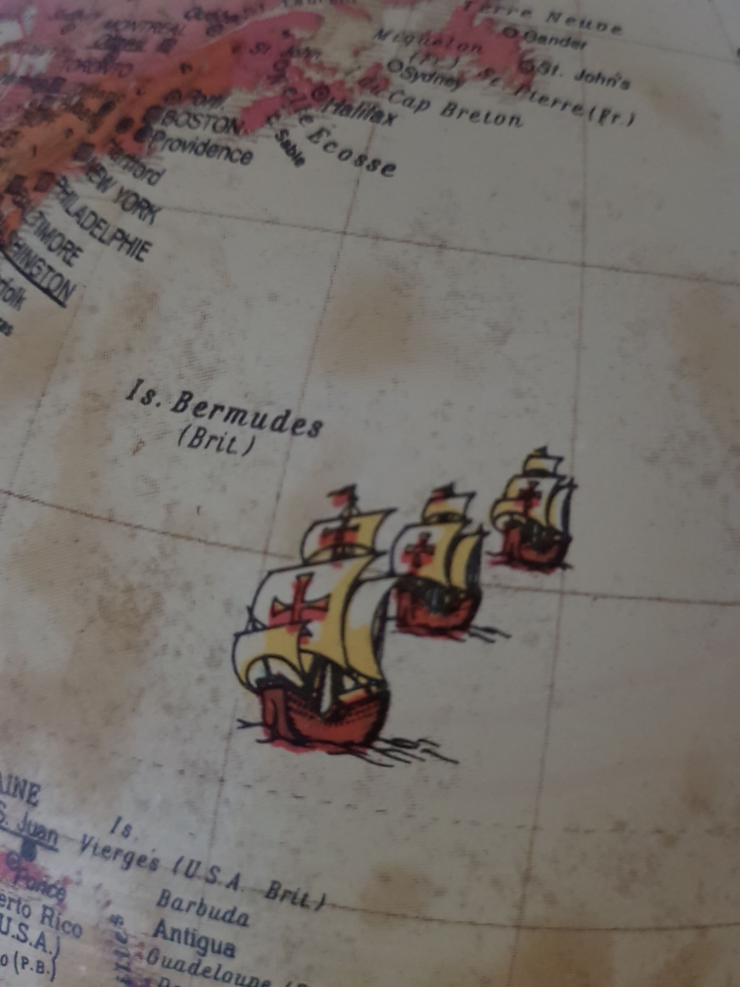 Ancient earth globe ochre