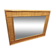 Rattan wicker mirror, 76x57 cm