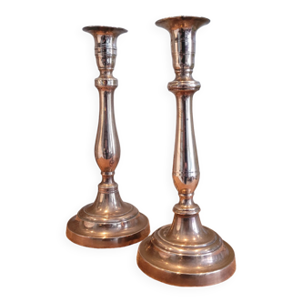 La Redoute x Selency pair of brass candlesticks18