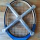 Vintage Adidas Kid Wooden Racket with Aluminum Press