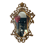 Miroir doré vintage modèle déposé de style Baroque
