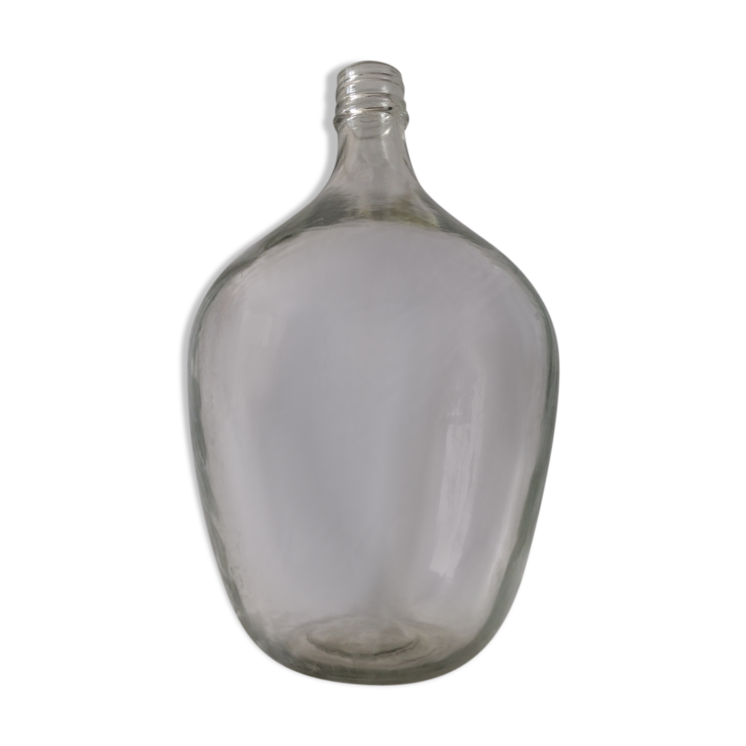 Demijohn ovaloide transparent about 10 l