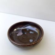 Ramequin / vide poche d'atelier en gres émaillé et signé