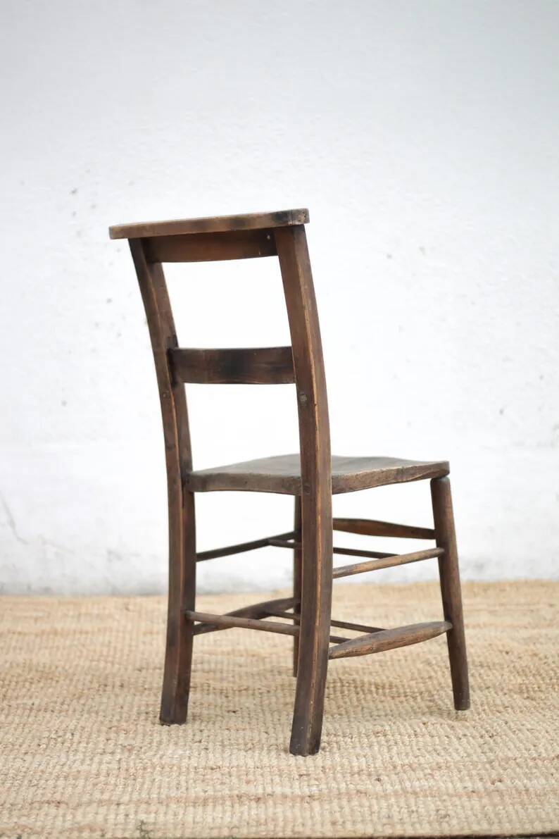 Church chair wood, religious chair, brutalist, interior decoration