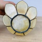 Mother-of-pearl lotus flower candle holder