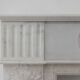 French Carrara marble fire place with Adam and Eve decoration