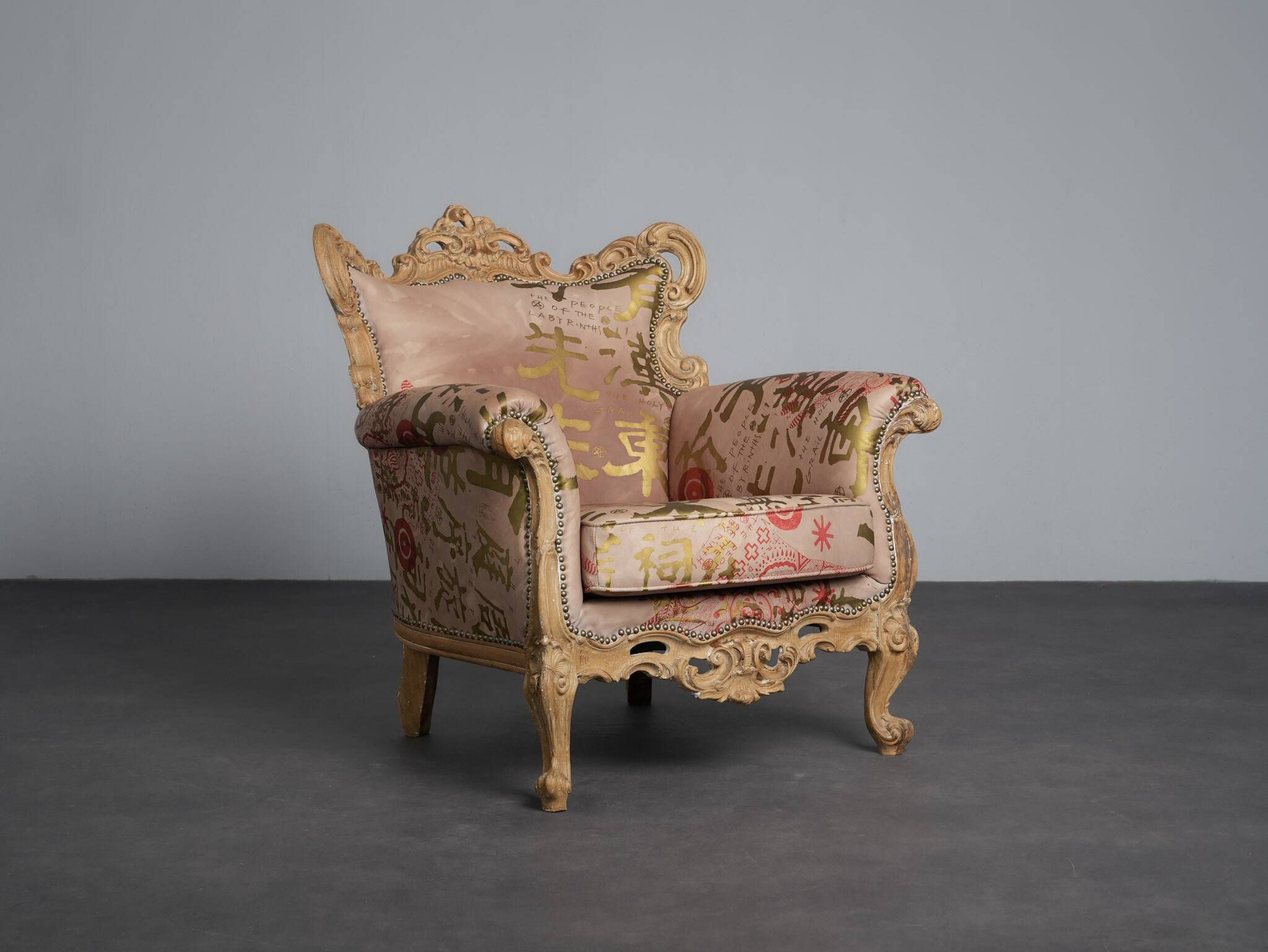 Pair of Baroque armchairs by The People of the Labyrinths, Netherlands, 2000s
