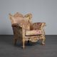 Pair of Baroque armchairs by The People of the Labyrinths, Netherlands, 2000s