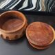 Wooden coasters with vintage holders