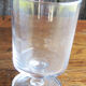 6 old luminarc transparent foot glasses