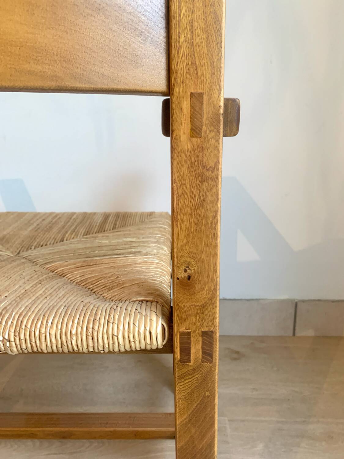 Solid elm armchair Maison Regain