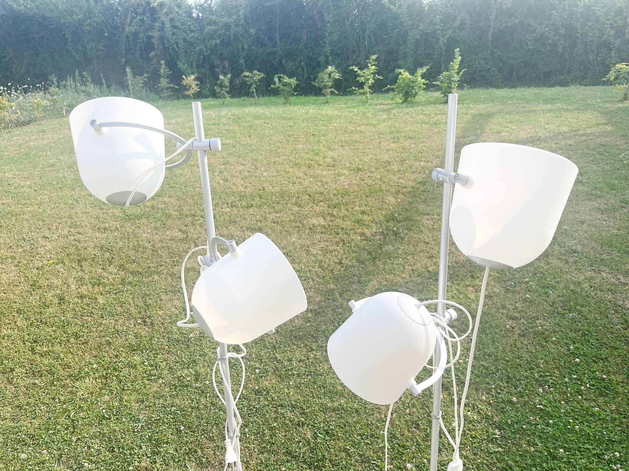 Pair of IKEA Svirvel floor lamps