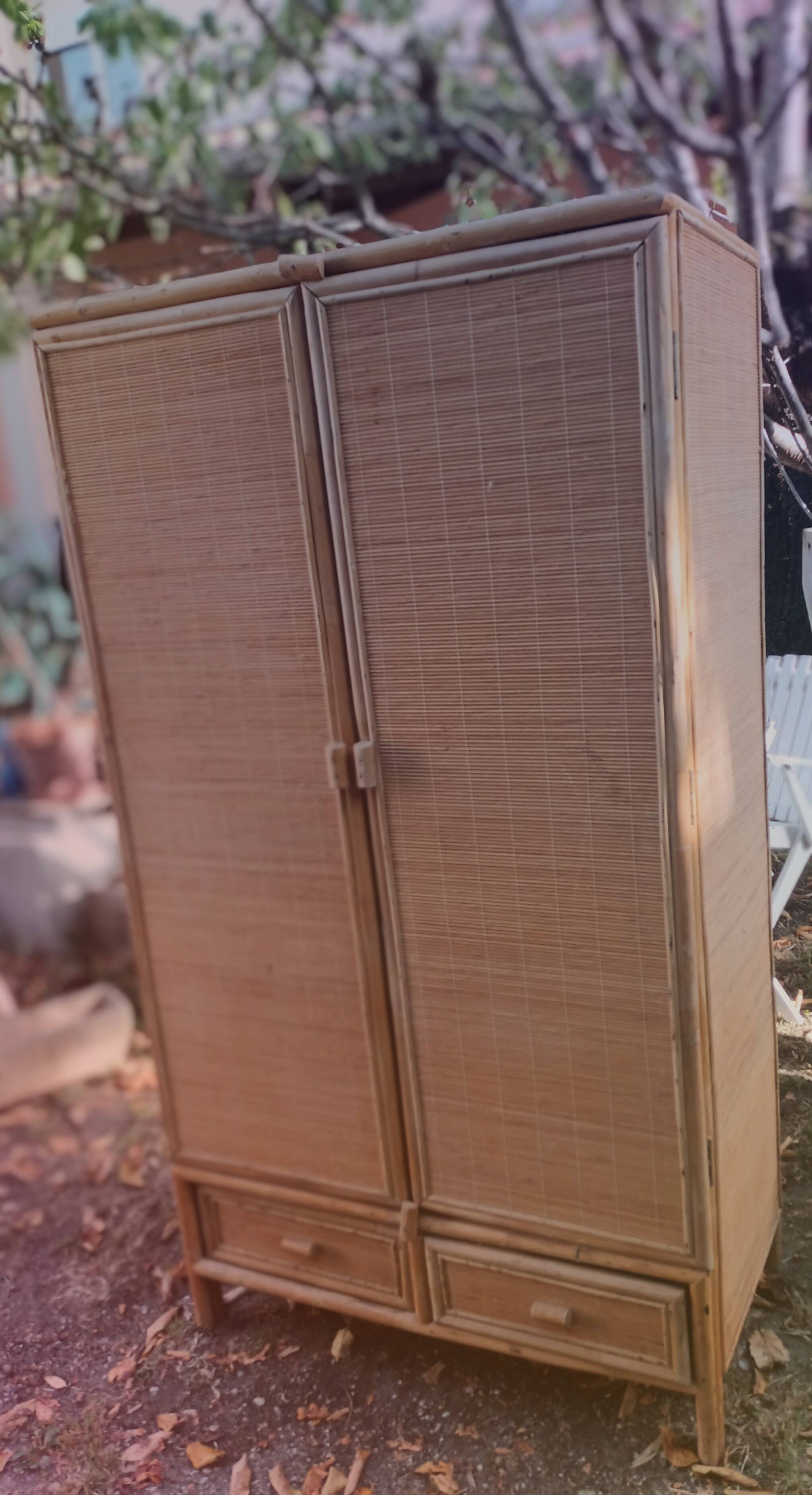Bamboo wardrobe